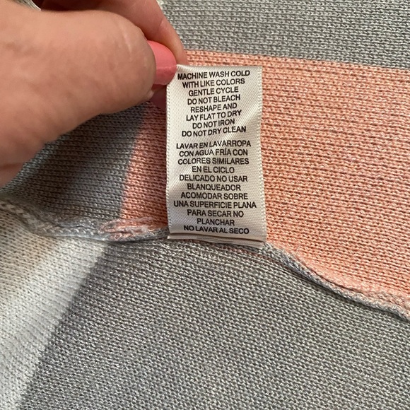 Leo & Nicole plaid open front Sweater Vest Long cardigan women’s size Small - Picture 9 of 13